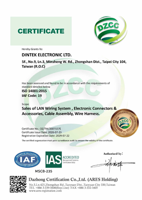 ISO Certificate