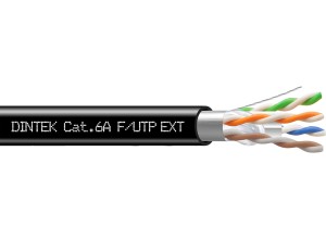 PowerMAX+ 4P Cat.6A F/UTP 23AWG PE Gel Filled Cable - Black