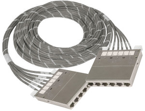 DINTEK 10mtr Cat.6A S/FTP Cassette Pre-terminated Cable