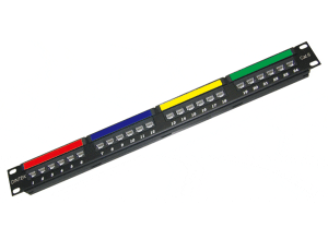 PowerMAX 1U 24P Cat.6 UTP Patch Panel