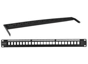 1U 24P UTP Snap-in Panel