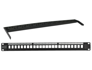 1U 24P UTP Snap-in Panel
