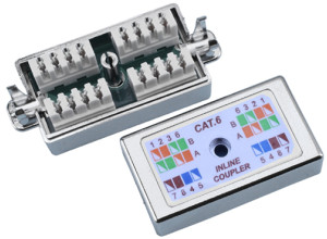 DINTEK Cat.6 Inline Block to Block Type Shielded Coupler