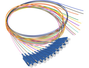 OS2 Fiber Optic SC Pigtail (12 Color Pack)