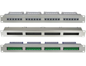 1U Blank 4 Slot ezi-PANEL for Fiber & Copper Cassettes