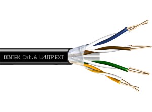 PowerMAX 4P Cat.6 U/UTP 23AWG PE Gel Filled Cable - Black