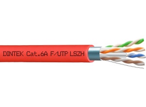 PowerMAX+ 4P Cat.6A F/UTP 23AWG LSZH Dca Cable - Red