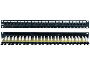 PowerMAX+ 1U 24P Cat.6A UTP Tray Patch Panel