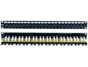 PowerMAX+ 1U 24P Cat.6A UTP Tray Patch Panel