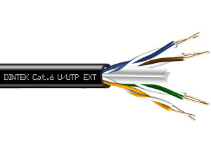 PowerMAX 4P Cat.6 U/UTP 23AWG PE Cable - Black