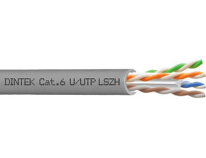 PowerMAX500 4P Cat.6 U/UTP 23AWG LSZH Dca Cable - Gray - 100Mtr