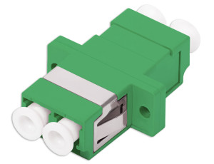 OS2 Duplex LC APC Adapter - Unshuttered With Flange